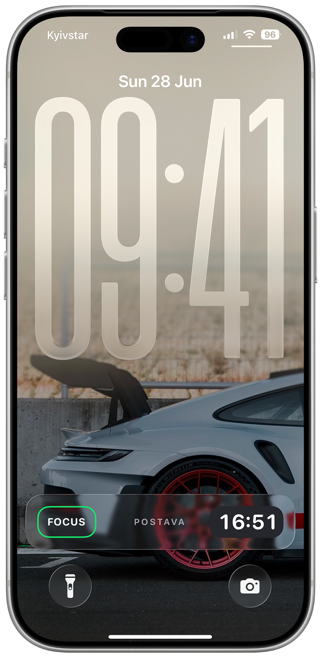 The Postava Live Activity on the iPhone Lock Screen.